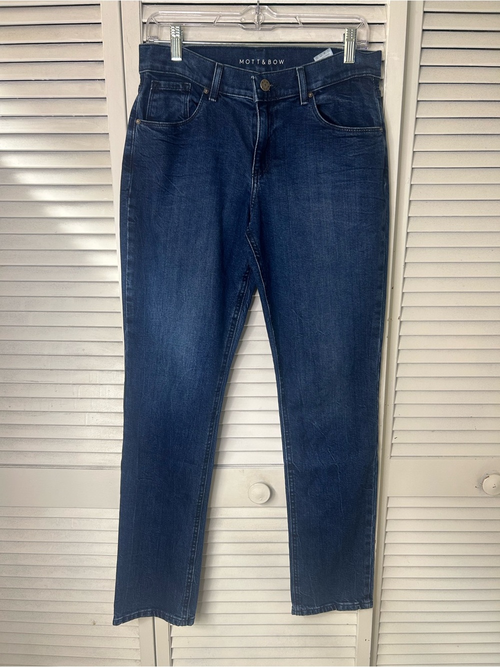 Mott & Bow Women's Dark Blue Slim Straight Jeans Size W29”